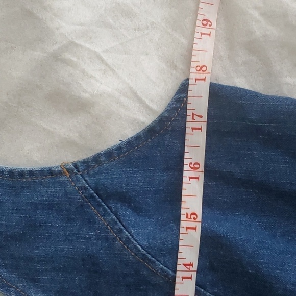 Venus Denim Overall Dress Full Zip  Front Size Small - Picture 8 of 11